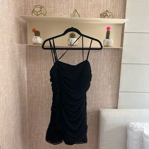 Zara mini black dress